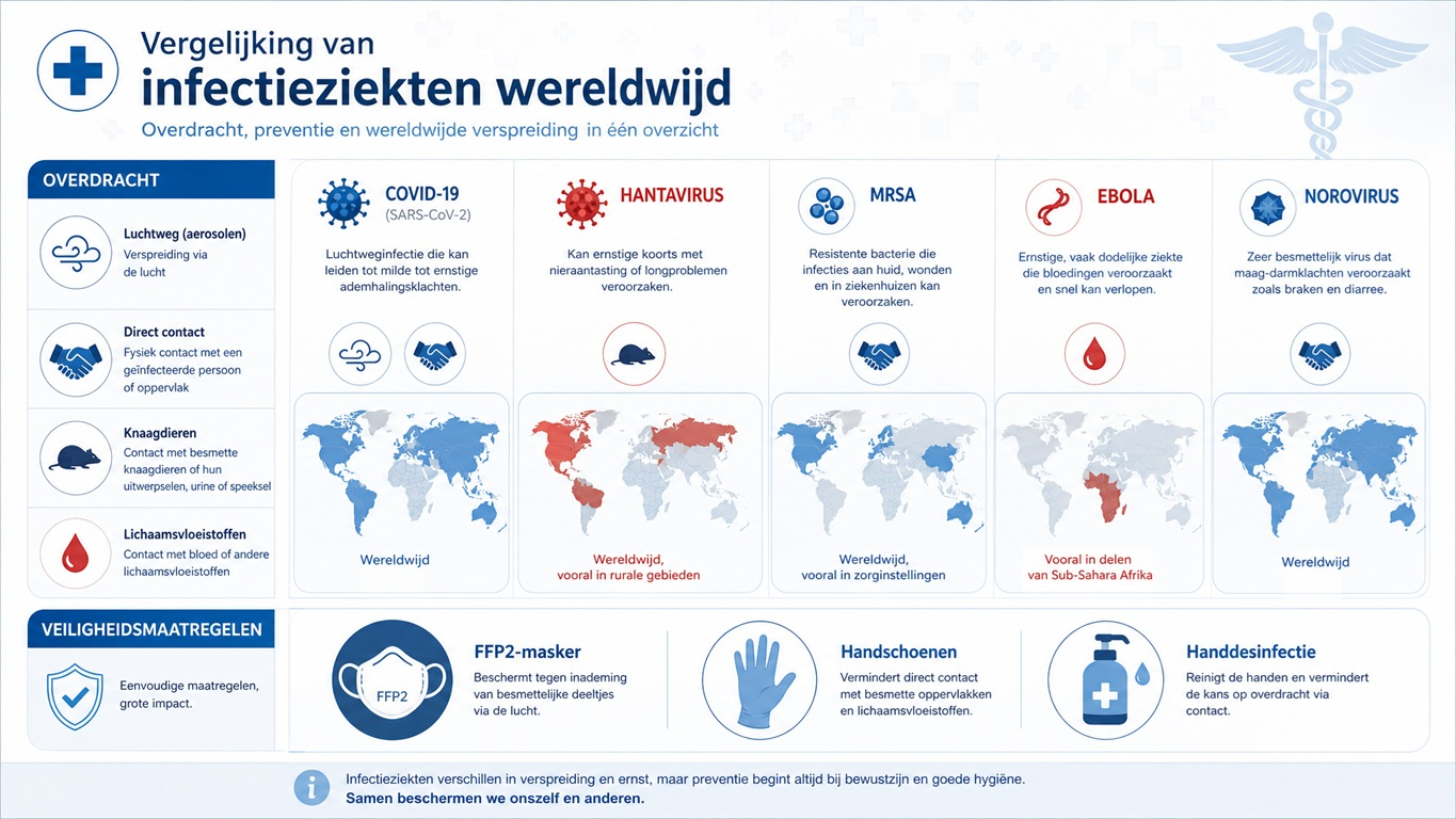 Virussen wereldwijd COVID-19, hantavirus, MRSA, ebola en norovirus virus-covid19-hantavirus-mrsa-ebola-norovirus